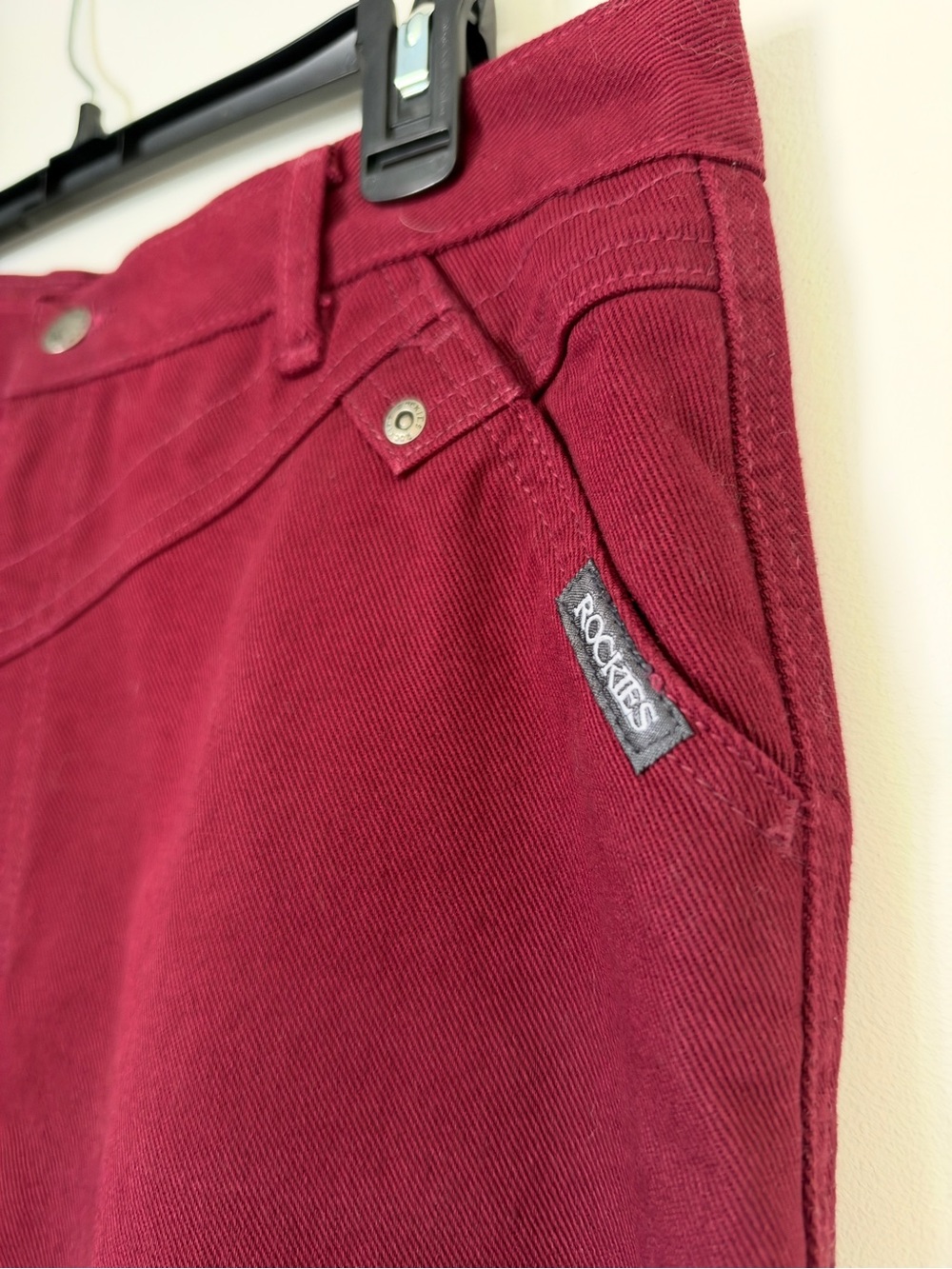 Authentic Vintage Rockies Jeanswear in Burgundy